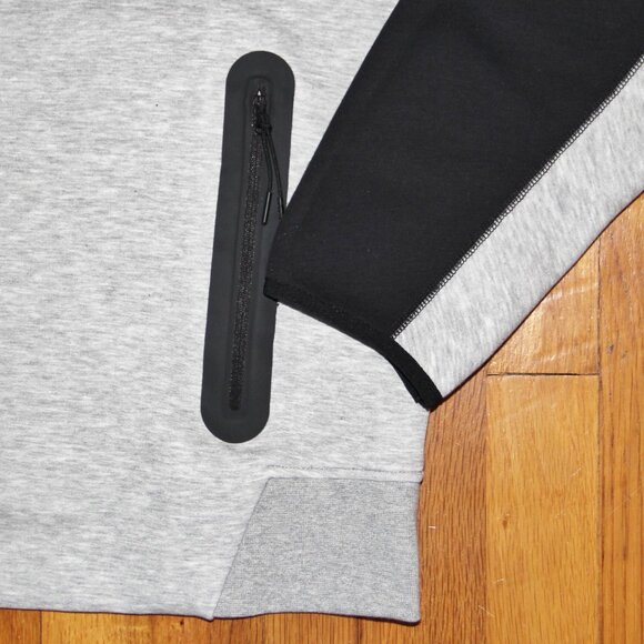 Nike Sportswear Tech Fleece Windrunner Hoodie Men XXL Dk Grey Black - Picture 2 of 4
